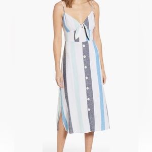 Medium stripe sundress with buttons. Never worn.